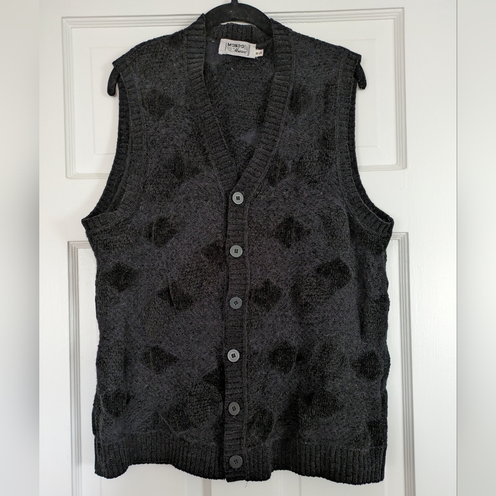 Mondo Di Marco Vintage Wool Blend Grandpa Sweater Vest L